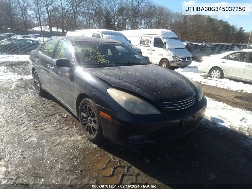 2004 Lexus Es 330 VIN: JTHBA30G345037250 Lot: 38781261