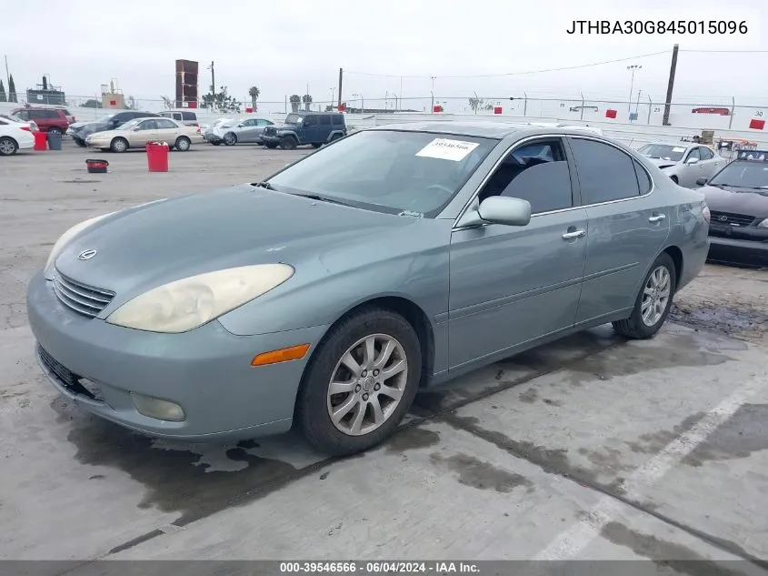 2004 Lexus Es 330 VIN: JTHBA30G845015096 Lot: 39546566