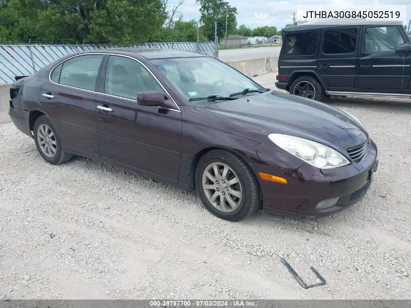 2004 Lexus Es 330 VIN: JTHBA30G845052519 Lot: 39797700