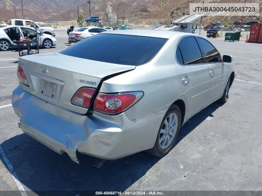 JTHBA30G645043723 2004 Lexus Es 330