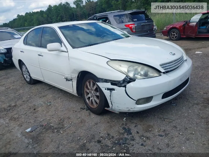 2004 Lexus Es 330 VIN: JTHBA30G545036438 Lot: 40148160