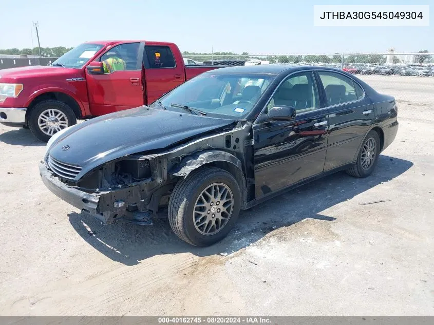 2004 Lexus Es 330 VIN: JTHBA30G545049304 Lot: 40162745