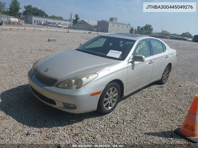 2004 Lexus Es 330 VIN: JTHBA30G445049276 Lot: 40205465