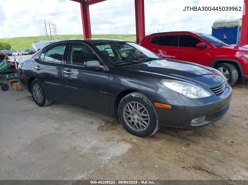 2004 Lexus Es 330 VIN: JTHBA30G445039962 Lot: 40250023