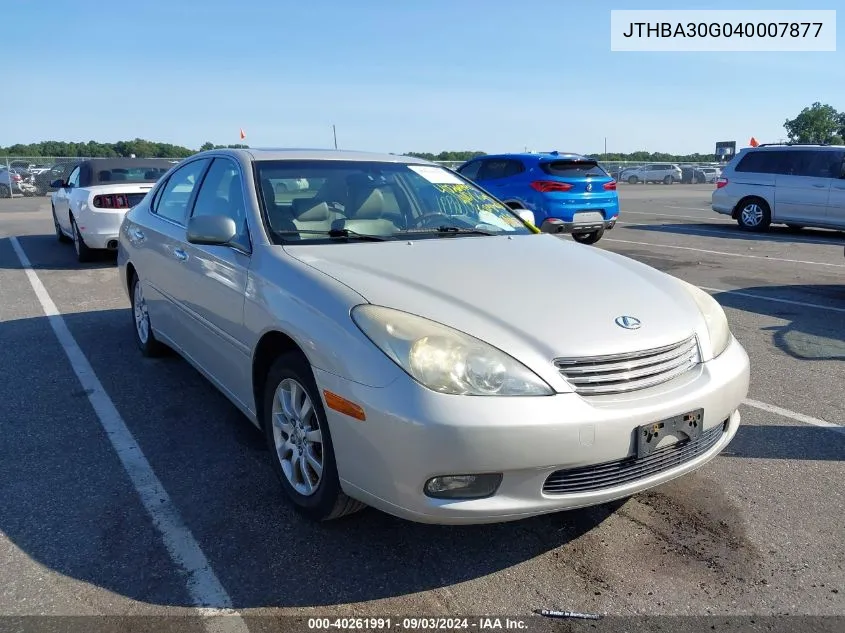 JTHBA30G040007877 2004 Lexus Es 330