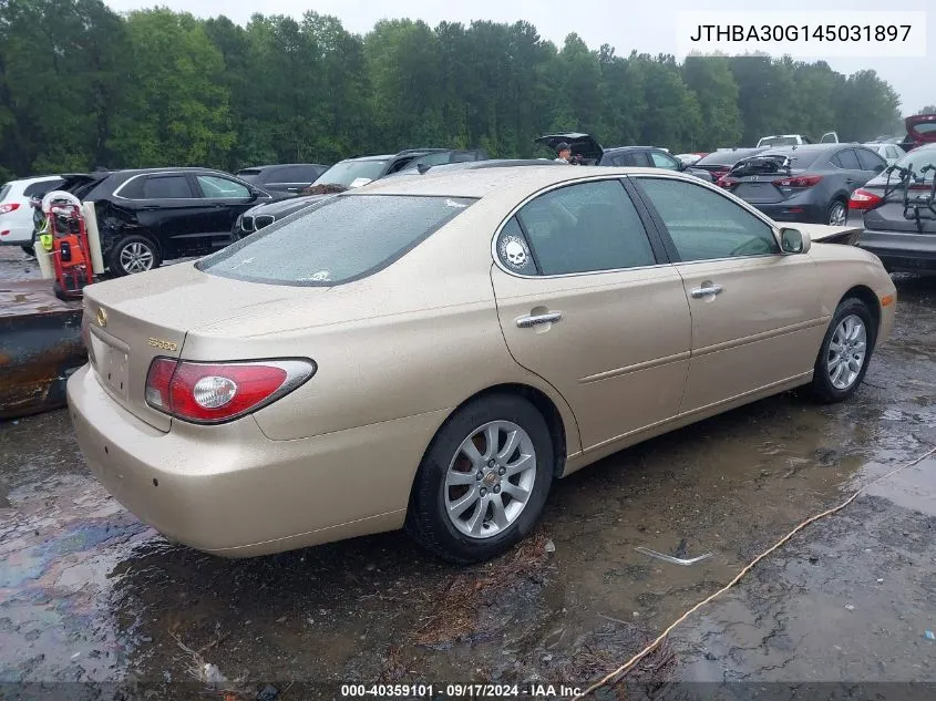 2004 Lexus Es 330 VIN: JTHBA30G145031897 Lot: 40359101