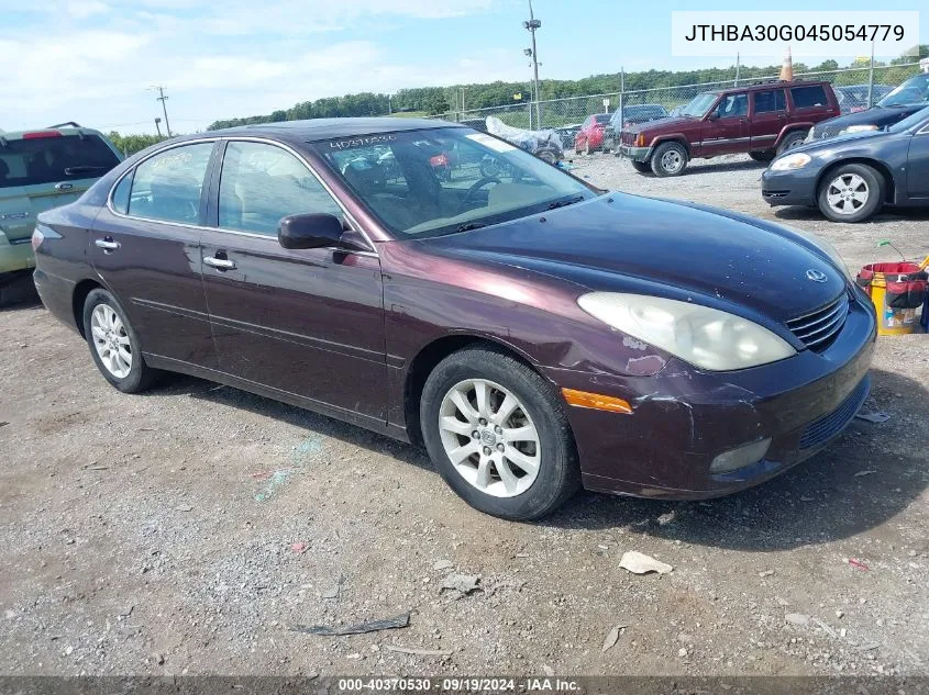 2004 Lexus Es 330 VIN: JTHBA30G045054779 Lot: 40370530