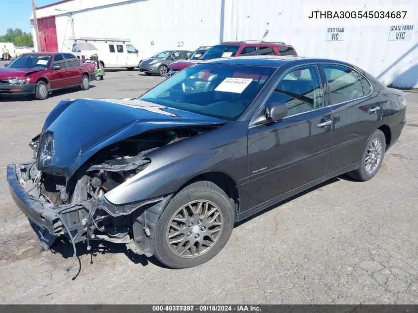 JTHBA30G545034687 2004 Lexus Es 330