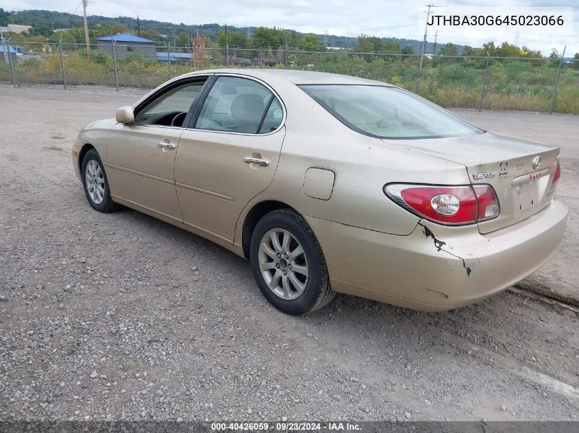 2004 Lexus Es 330 VIN: JTHBA30G645023066 Lot: 40426059