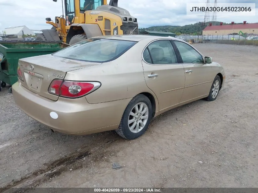 2004 Lexus Es 330 VIN: JTHBA30G645023066 Lot: 40426059