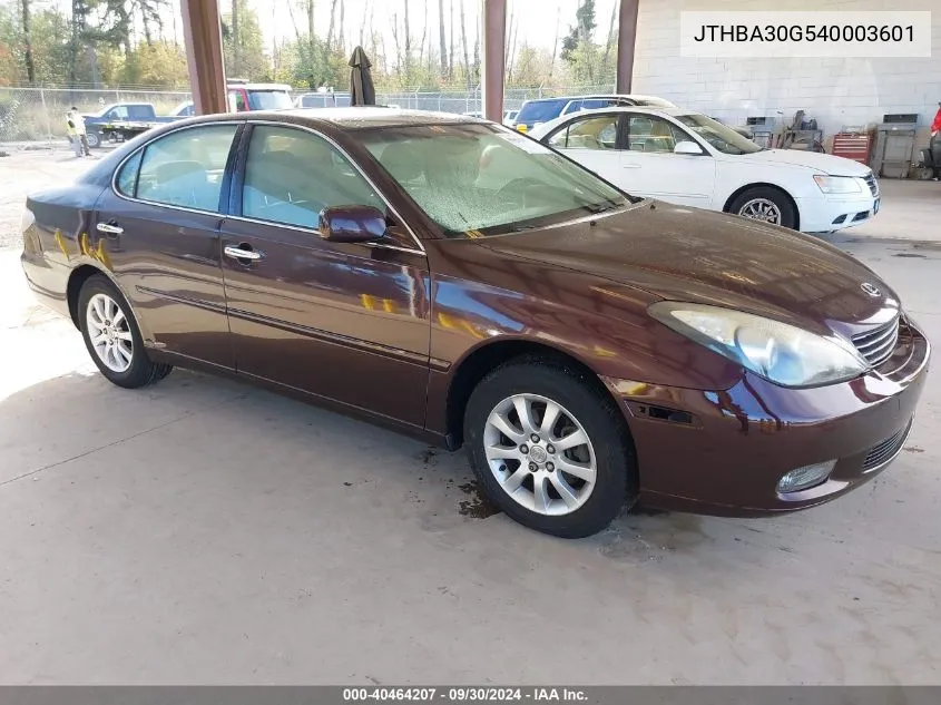 JTHBA30G540003601 2004 Lexus Es 330 330