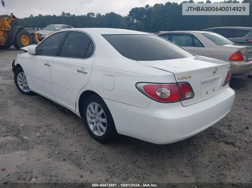 JTHBA30G640014929 2004 Lexus Es 330 330