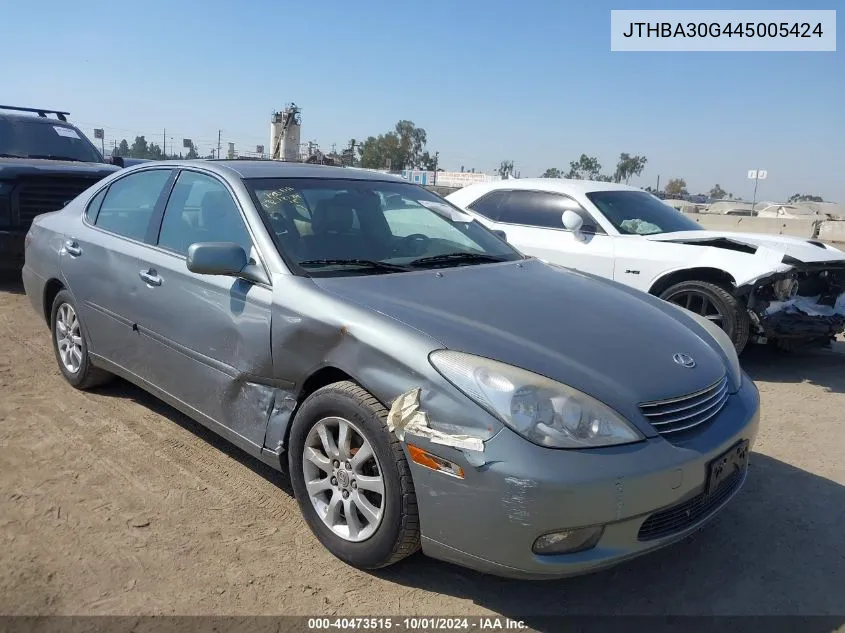 2004 Lexus Es 330 VIN: JTHBA30G445005424 Lot: 40473515