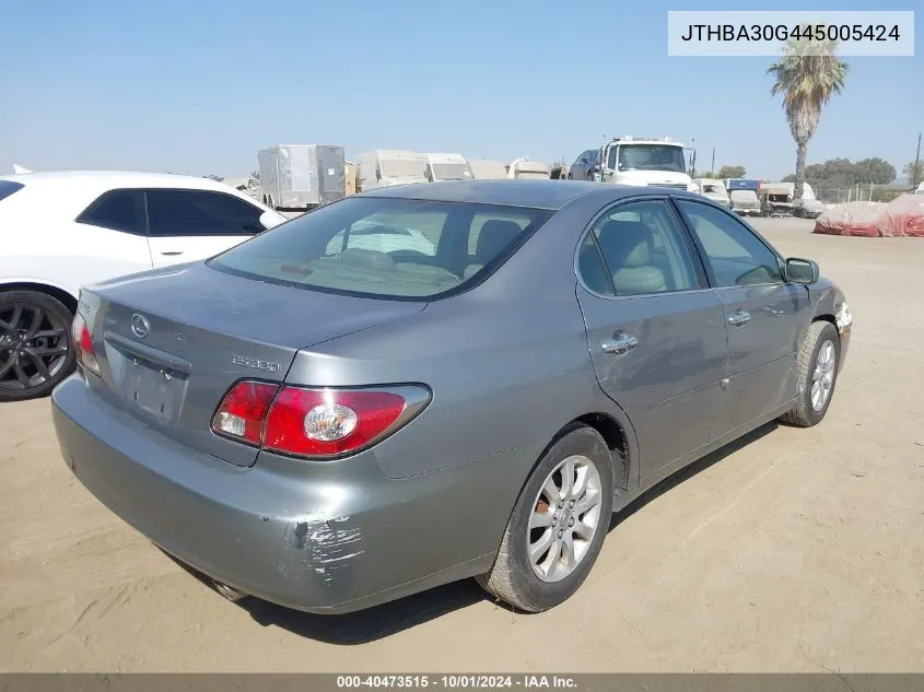 JTHBA30G445005424 2004 Lexus Es 330