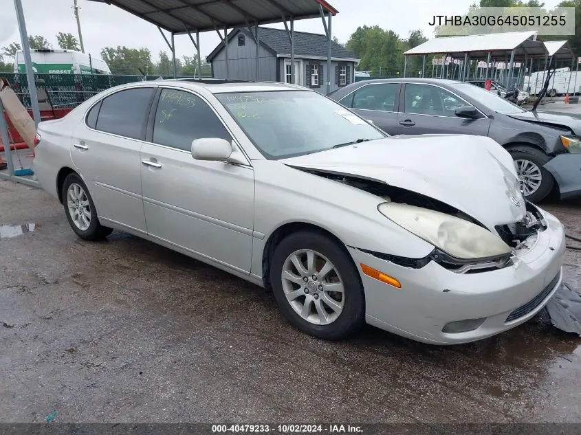 2004 Lexus Es 330 VIN: JTHBA30G645051255 Lot: 40479233