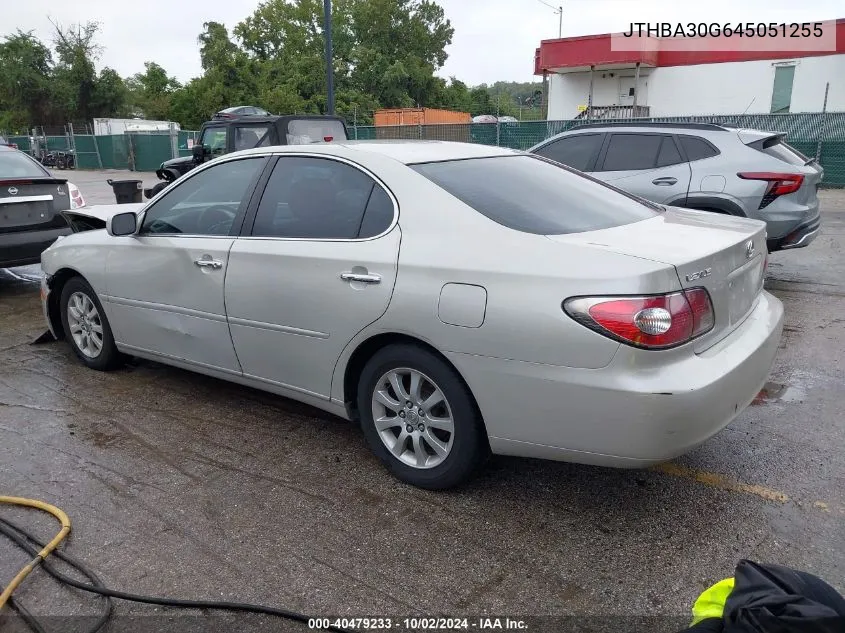 2004 Lexus Es 330 VIN: JTHBA30G645051255 Lot: 40479233