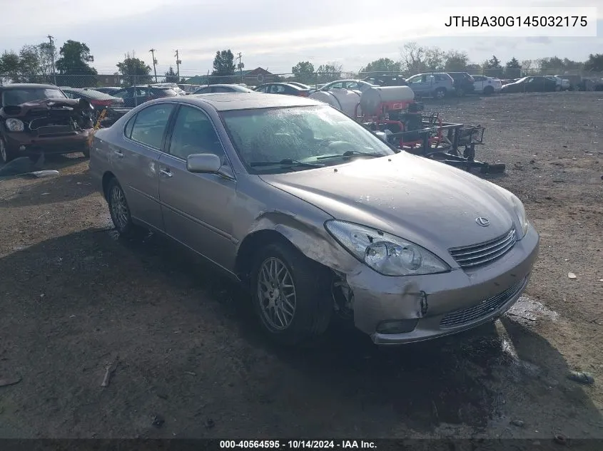 2004 Lexus Es 330 VIN: JTHBA30G145032175 Lot: 40564595