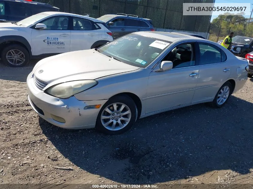 2004 Lexus Es 330 330 VIN: JTHBA30G545029697 Lot: 40602610