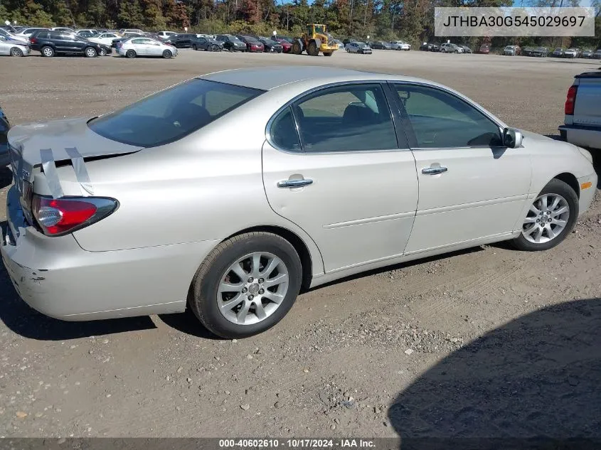 2004 Lexus Es 330 330 VIN: JTHBA30G545029697 Lot: 40602610