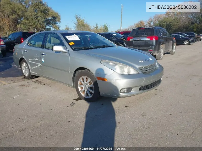 2004 Lexus Es 330 Base (A5) VIN: JTHBA30G045036282 Lot: 40808669