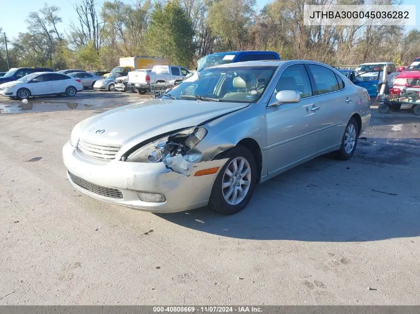 2004 Lexus Es 330 Base (A5) VIN: JTHBA30G045036282 Lot: 40808669