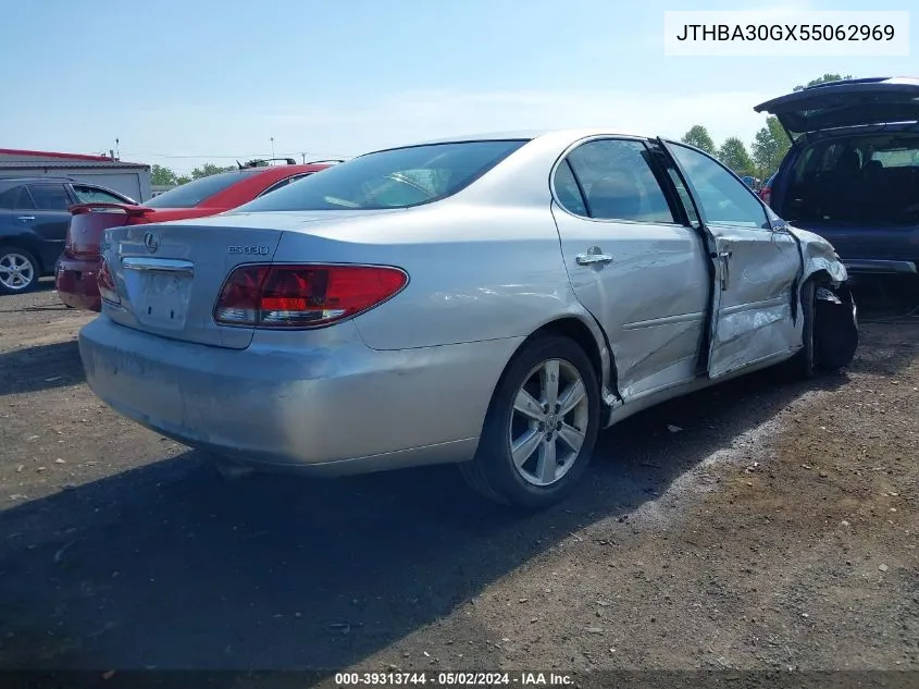 2005 Lexus Es 330 VIN: JTHBA30GX55062969 Lot: 39313744