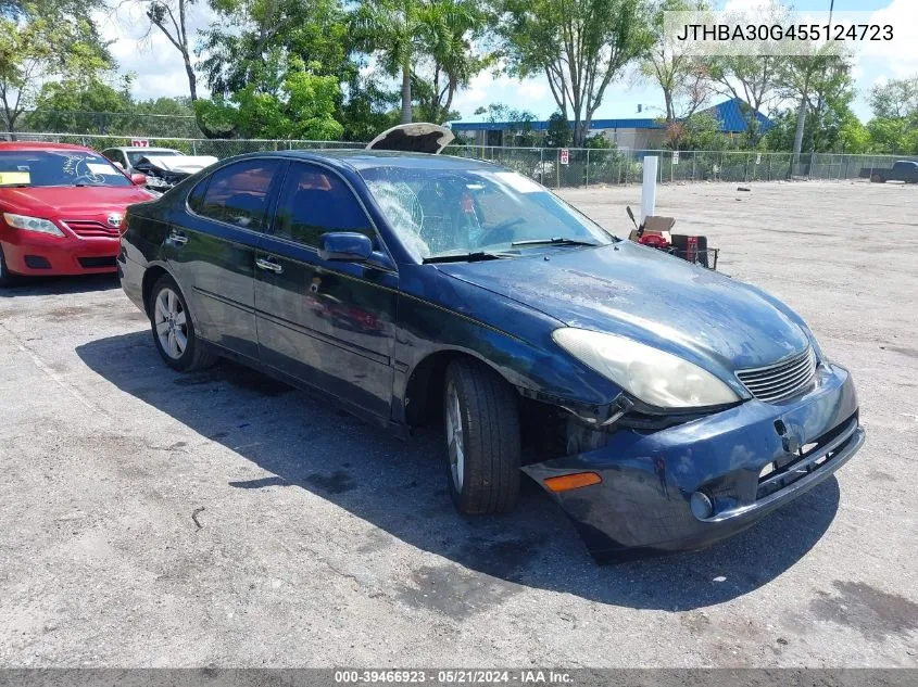 2005 Lexus Es 330 VIN: JTHBA30G455124723 Lot: 39466923