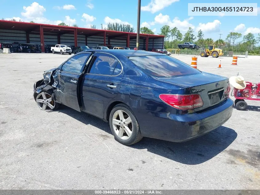 2005 Lexus Es 330 VIN: JTHBA30G455124723 Lot: 39466923