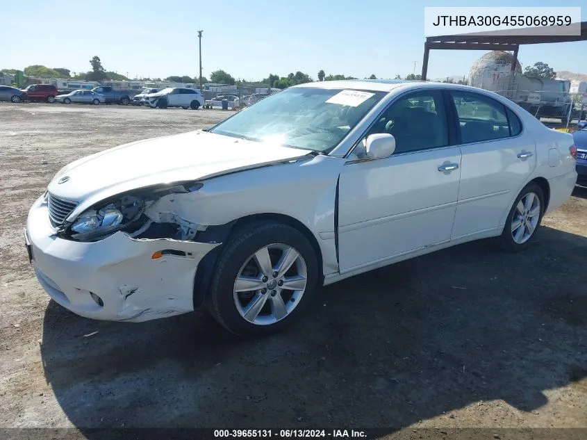 2005 Lexus Es 330 VIN: JTHBA30G455068959 Lot: 39655131