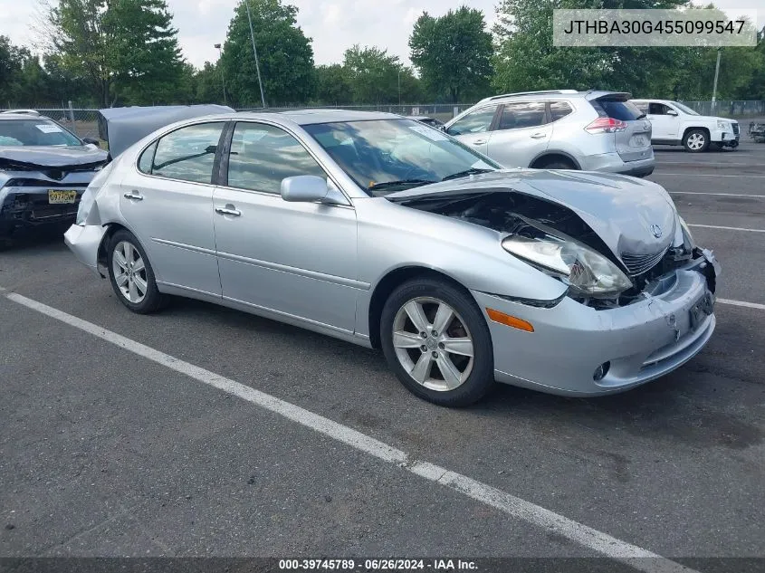 2005 Lexus Es 330 VIN: JTHBA30G455099547 Lot: 39745789