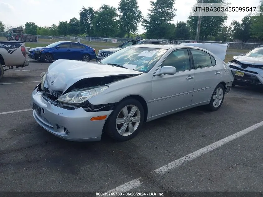 2005 Lexus Es 330 VIN: JTHBA30G455099547 Lot: 39745789