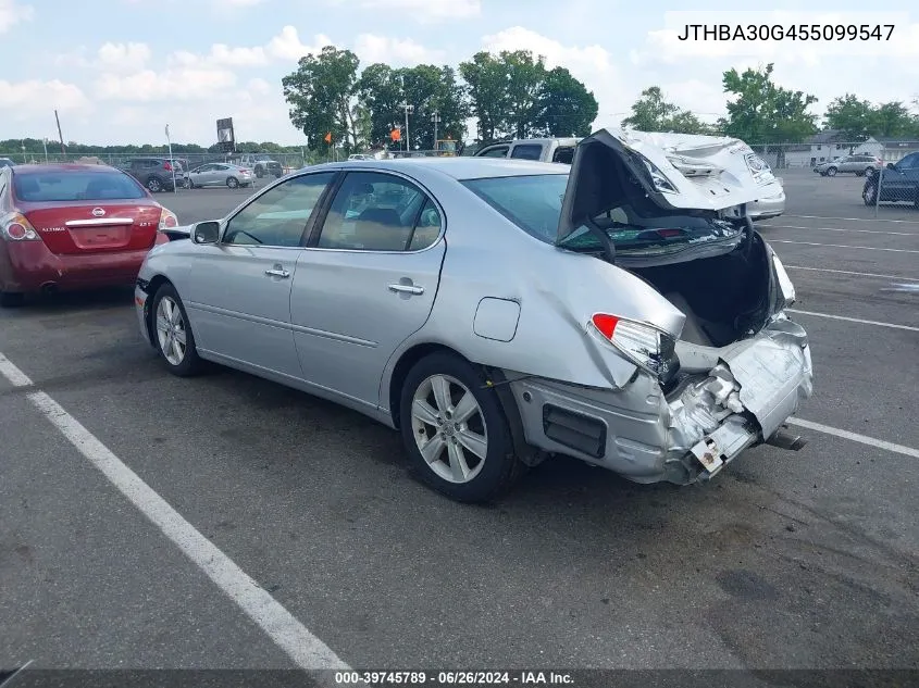 2005 Lexus Es 330 VIN: JTHBA30G455099547 Lot: 39745789