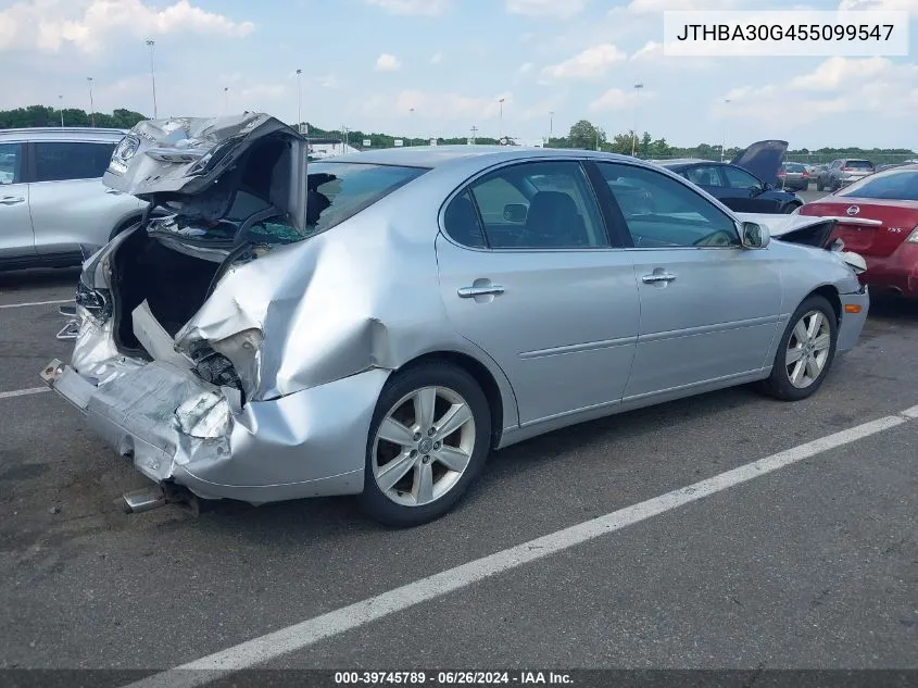 2005 Lexus Es 330 VIN: JTHBA30G455099547 Lot: 39745789