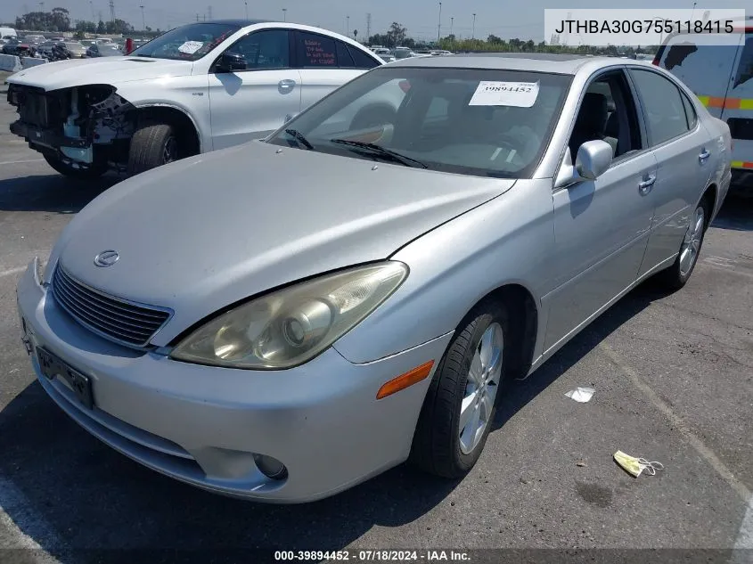 JTHBA30G755118415 2005 Lexus Es 330