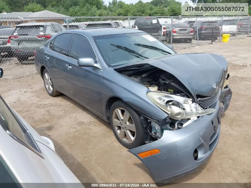 2005 Lexus Es 330 VIN: JTHBA30G055087072 Lot: 39943832