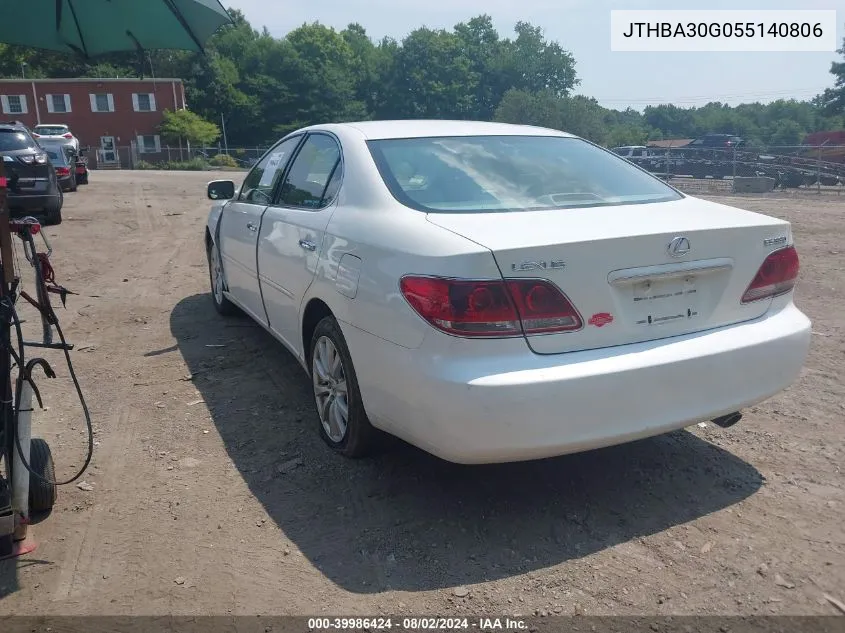 JTHBA30G055140806 2005 Lexus Es 330