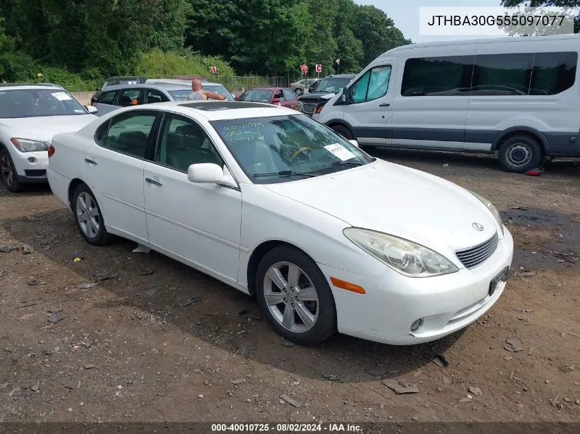 2005 Lexus Es 330 VIN: JTHBA30G555097077 Lot: 40010725