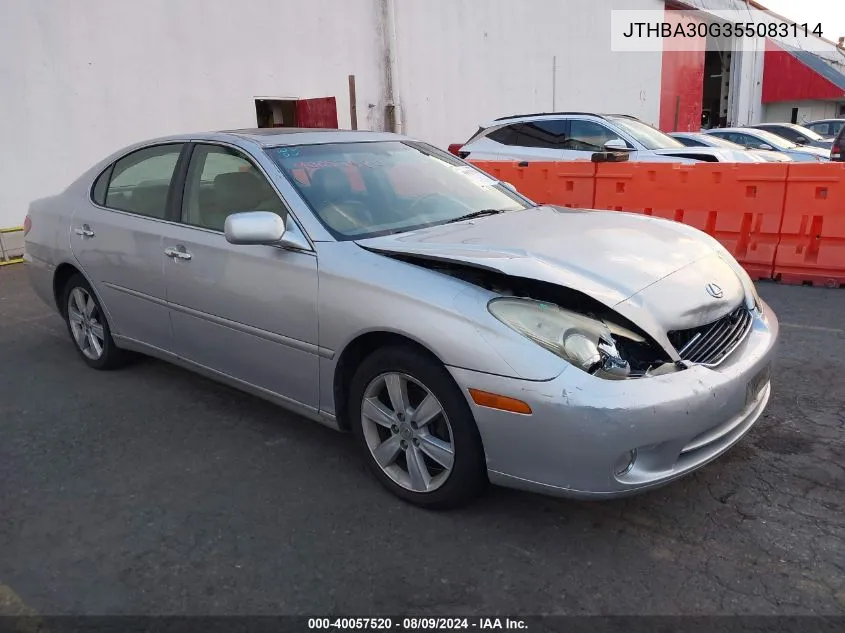 2005 Lexus Es 330 VIN: JTHBA30G355083114 Lot: 40057520