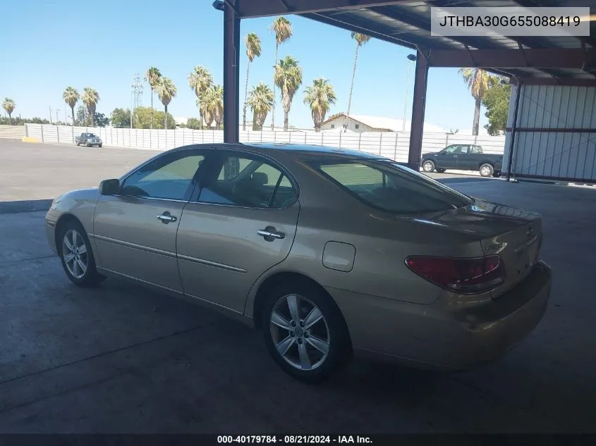 2005 Lexus Es 330 VIN: JTHBA30G655088419 Lot: 40179784