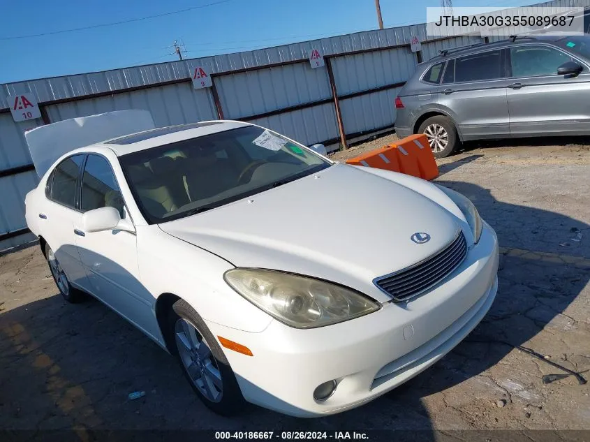 2005 Lexus Es 330 VIN: JTHBA30G355089687 Lot: 40186667