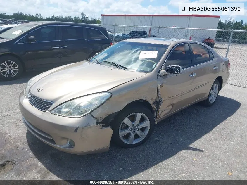 2005 Lexus Es 330 VIN: JTHBA30G555061390 Lot: 40216307