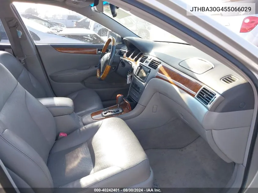 2005 Lexus Es 330 VIN: JTHBA30G455066029 Lot: 40242401