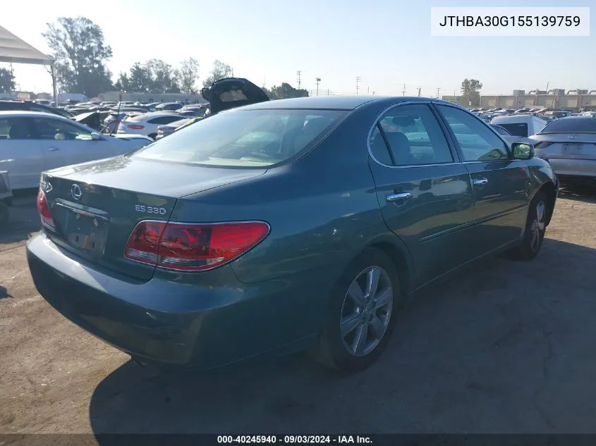 JTHBA30G155139759 2005 Lexus Es 330