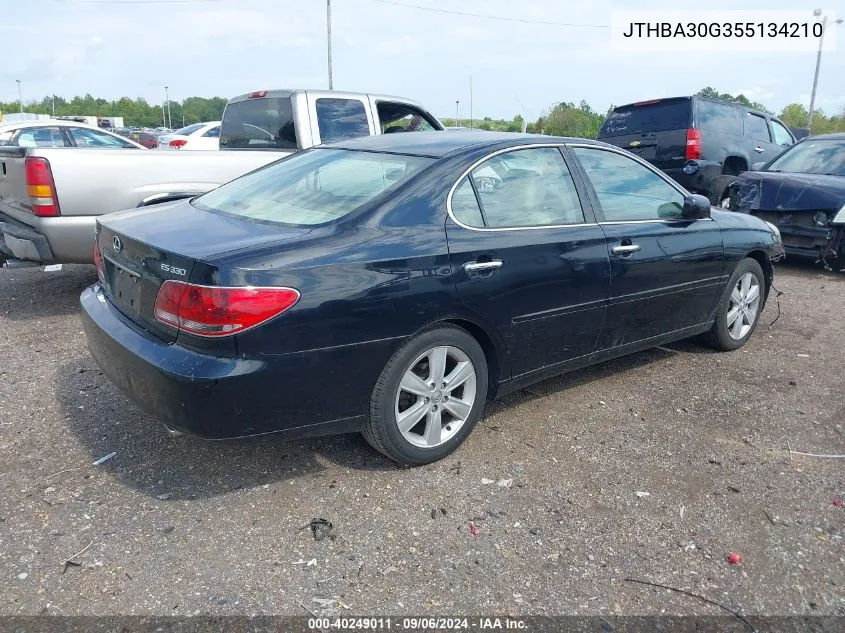 2005 Lexus Es 330 VIN: JTHBA30G355134210 Lot: 40249011