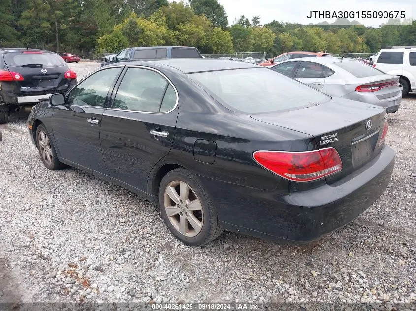 2005 Lexus Es 330 VIN: JTHBA30G155090675 Lot: 40261429