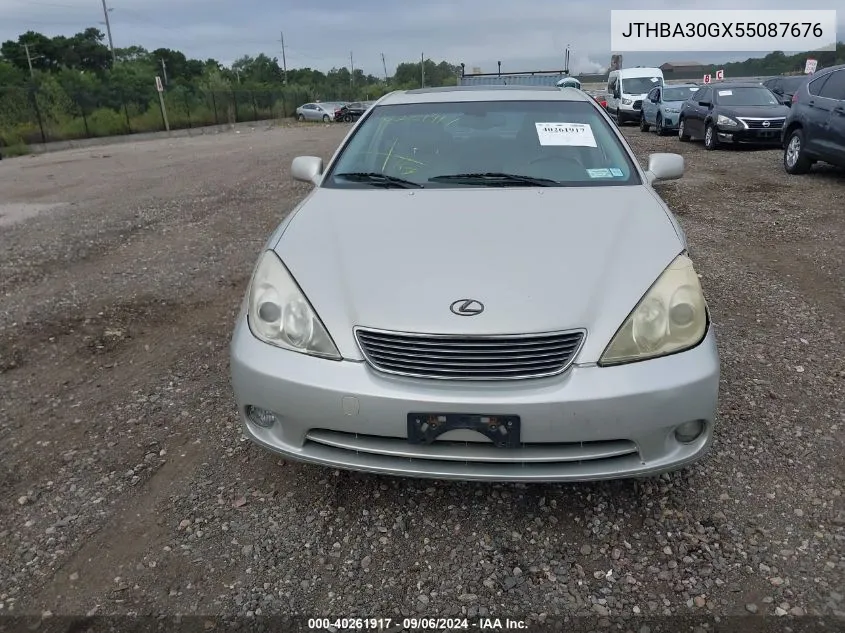 2005 Lexus Es 330 VIN: JTHBA30GX55087676 Lot: 40261917