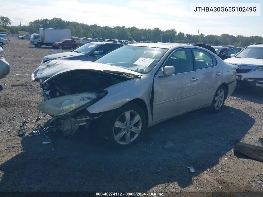 2005 Lexus Es 330 VIN: JTHBA30G655102495 Lot: 40274112