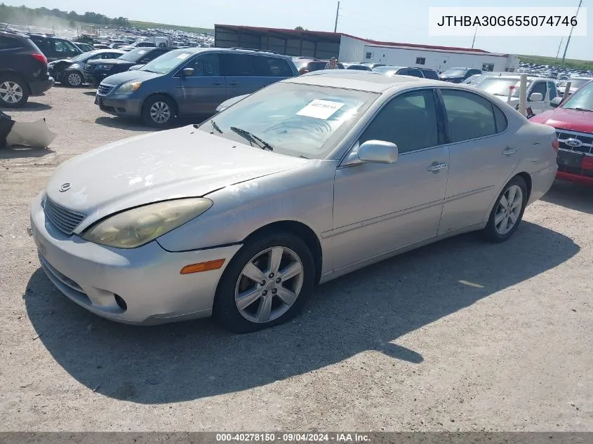 2005 Lexus Es 330 VIN: JTHBA30G655074746 Lot: 40278150