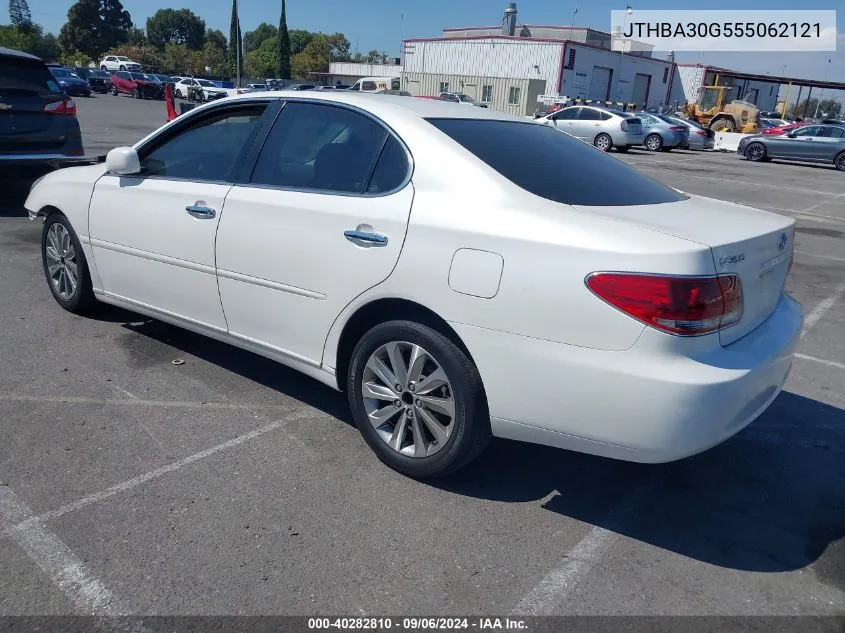 2005 Lexus Es 330 VIN: JTHBA30G555062121 Lot: 40282810