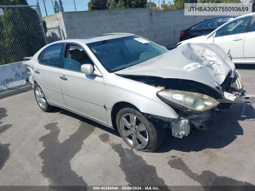 2005 Lexus Es 330 VIN: JTHBA30G755093659 Lot: 40286840